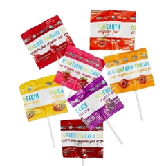 Túi 40/14 chiếc kẹo mút hữu cơ cho bé 8/4 hương vị trái cây Yumearth 248g/87g