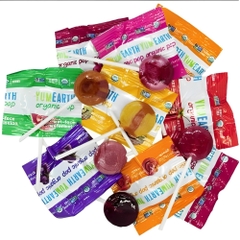 Túi 40/14 chiếc kẹo mút hữu cơ cho bé 8/4 hương vị trái cây Yumearth 248g/87g
