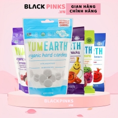 Kẹo viên/kẹo dẻo hữu cơ hình gấu/hình hạt đậu vị bạc hà/vị trái cây bổ sung vitamin C Yumearth 93,6g/50g