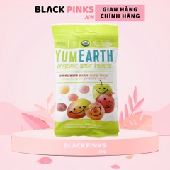 Kẹo viên/kẹo dẻo hữu cơ hình gấu/hình hạt đậu vị bạc hà/vị trái cây bổ sung vitamin C Yumearth 93,6g/50g