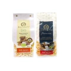 Mì nui xoắn hữu cơ/rau củ 3 màu Bartolini 400g