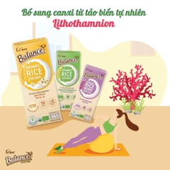 Sữa gạo trắng/gạo tím hữu cơ không đường/hương vani 4Care Balance 180ml