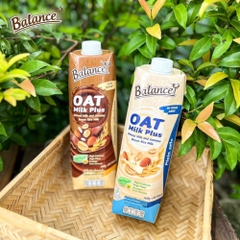 Thực phẩm bổ sung sữa yến mạch, hạnh nhân Balance vị truyền thống/vị socola 180ml/1 lít