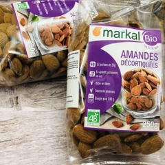 Hạt hạnh nhân/hạt mè vàng hữu cơ đã tách vỏ cứng Markal 250g