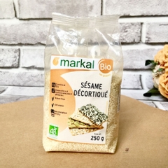 Hạt hạnh nhân/hạt mè vàng hữu cơ đã tách vỏ cứng Markal 250g