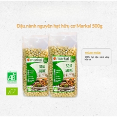 Kiều mạch cán dẹt/đậu lăng đỏ cam san hô/đậu hà lan/đậu đỏ azuki/đậu nành/ nguyên hạt/đậu xanh hữu cơ Markal 500g