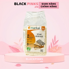 Hạt hạnh nhân/hạt mè vàng hữu cơ đã tách vỏ cứng Markal 250g