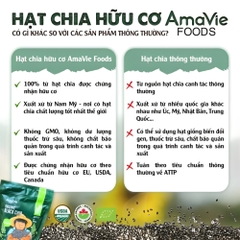 Hạt chia hữu cơ Amavie Foods 250g