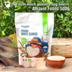 Hạt diêm mạch quinoa trắng/đỏ/đen/3 màu hữu cơ Amavie Foods 500g