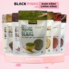 Hạt kiều mạch/đậu đỏ azuki/đậu đỏ kidney/đậu lăng đỏ/đậu nành/đậu xanh/hạt ý dĩ hữu cơ C'LaVie 200g