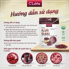 Hạt kiều mạch/đậu đỏ azuki/đậu đỏ kidney/đậu lăng đỏ/đậu nành/đậu xanh/hạt ý dĩ hữu cơ C'LaVie 200g