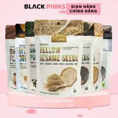 Hạt kê/hạt bí/hạt mè đen/hạt mè vàng/hạt lanh nâu/hạt lanh vàng/hạt chia hữu cơ đã tách vỏ C'LaVie 200g