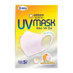 Khẩu trang Unicharm UV Mask bảo vệ da gói 5 cái