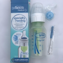 Bình sữa cho trẻ sứt môi hở hàm ếch Dr Brown's 120ml