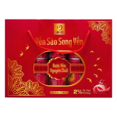 Hộp 6 lon nước yến nguyên chất Song Yến 190ml