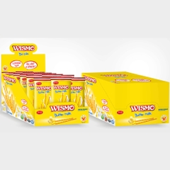 Bánh que giòn Richy Wismo vị bơ sữa hộp 720g (30gx24 gói/hộp)