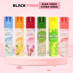 Xịt phòng hương nước hoa Spring hương chanh/phấn/hồng phấn/hoa hồng/hoa ylang/hoa nhài 225ml/400ml