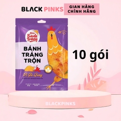 Combo 10 gói Miss Bánh Tráng Trộn Vina Snack gà quay/phô mai/chanh sả/rong biển/sa tếtôm/bò/ 20-23g