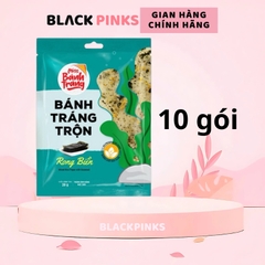 Combo 10 gói Miss Bánh Tráng Trộn Vina Snack gà quay/phô mai/chanh sả/rong biển/sa tếtôm/bò/ 20-23g