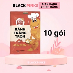 Combo 10 gói Miss Bánh Tráng Trộn Vina Snack gà quay/phô mai/chanh sả/rong biển/sa tếtôm/bò/ 20-23g