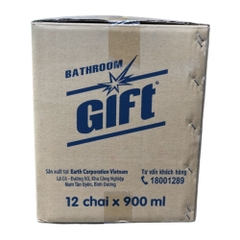Thùng 12 chai nước tẩy nhà tắm Gift đậm đặc siêu sạch chai 900ml