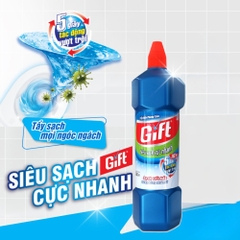 Thùng 12 chai nước tẩy nhà tắm Gift đậm đặc siêu sạch chai 900ml