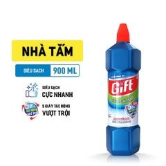 Thùng 12 chai nước tẩy nhà tắm Gift đậm đặc siêu sạch chai 900ml