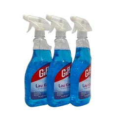 Thùng 24 chai nước lau kính Gift sắc biển tươi mát chai 540ml