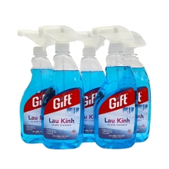 Thùng 24 chai nước lau kính Gift sắc biển tươi mát chai 540ml