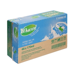Thùng 48 hộp sữa Yomost vị dâu/cam/lựu/ bạc hà và việt quất hộp 170ml