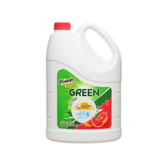 Nước rửa chén POWER100 Green tinh dầu bưởi tây can 3.6 Lít