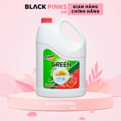Nước rửa chén POWER100 Green tinh dầu bưởi tây can 3.6 Lít