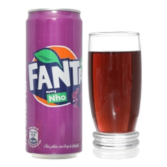 Nước giải khát Fanta hương cam/xá xị/soda kem/nho lon 235ml/320ml
