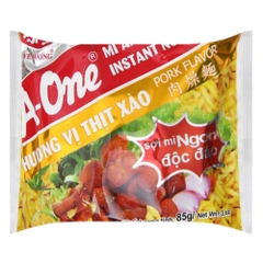 [Thùng 30 gói] Mì A-One vị bò/vị tôm chua Thái/vị sa tế/vị gà/ vị thịt xào gói 85g