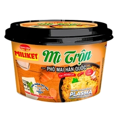 Thùng 12 tô mì trộn Miliket vị phô mai Hàn Quốc tô 90g