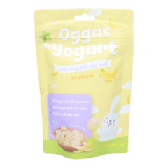 Sữa chua Oggas Yogurt vị dâu tây/chuối/nguyên bản/dưa lưới/việt quất/mãng cầu 10gr/18gr cho bé từ 6 tháng tuổi