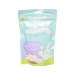 Sữa chua Oggas Yogurt vị dâu tây/chuối/nguyên bản/dưa lưới/việt quất/mãng cầu 10gr/18gr cho bé từ 6 tháng tuổi