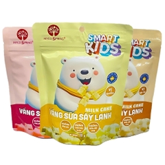 (Combo 5/10 gói) Váng sữa sấy lạnh Smart Kids vị vanilla/hạt dẻ/dâu 18gr cho bé từ 8 tháng tuổi