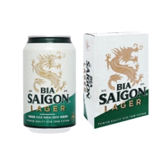 Thùng 24 lon bia Sài Gòn Lager 330ml