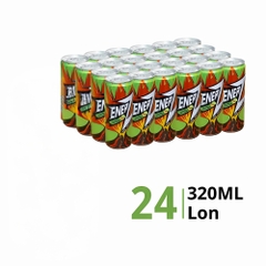 Thùng 24 lon nước tăng lực Ener Z vị xoài chanh dây/dưa lưới 320ml