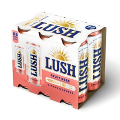 Thùng 24 lon bia Lush Citrus Madness hương bưởi hồng và vỏ cam chanh lon 330ml