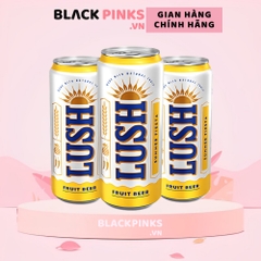 Thùng 24 lon bia Lush Orchard Breeze hương mơ, đào và rau mùi lon cao 330ml