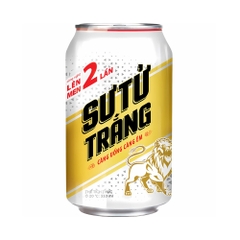 Thùng 24 lon bia Sư Tử Trắng 330ml