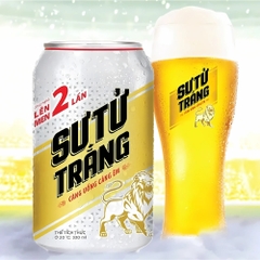 Thùng 24 lon bia Sư Tử Trắng 330ml
