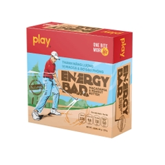 Thanh năng lượng Play Energy Bar vị trái cây và yến mạch/cam và cacao/macca và bơ đậu phộng 45g