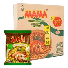 Thùng 24/30/36 gói/ly mì Mama Thái Lan mì trộn/chay nhiều hương vị gói/ly 55g/60g/85g/90g