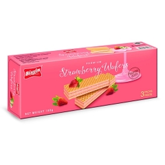 (1 hộp/combo 5 hộp) Bánh xốp kem Bissin dâu tây/dừa/socola/cà phê/dâu đất/dâu rừng 100g