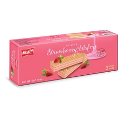 (1 hộp/combo 5 hộp) Bánh xốp kem Bissin dâu tây/dừa/socola/cà phê/dâu đất/dâu rừng 100g