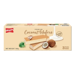 (1 hộp/combo 5 hộp) Bánh xốp kem Bissin dâu tây/dừa/socola/cà phê/dâu đất/dâu rừng 100g