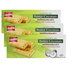 (Combo 5 hộp) Bánh quy kem/lúa mạch/dừa/kem socola/cam/dâu tây/dưa lê Bissin 150g/170g/180g